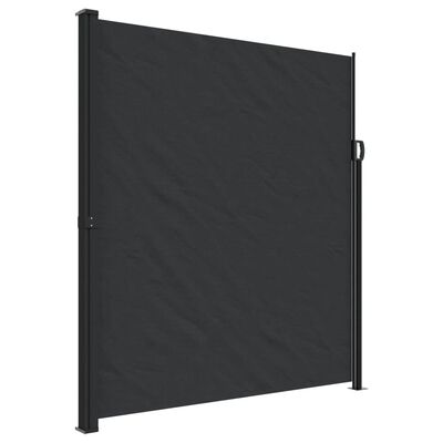 vidaXL Auvent latéral rétractable noir 220x600 cm