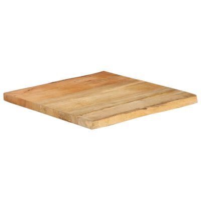 vidaXL Dessus de table 40x40x3,8 cm bord vivant bois massif manguier