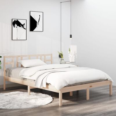 vidaXL Cadre de lit Bois massif 200x200 cm