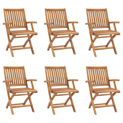 vidaXL Ensemble à manger de jardin 7 pcs Bois de teck massif