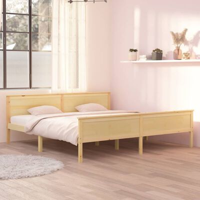 vidaXL Cadre de lit sans matelas bois massif de pin 200x200 cm