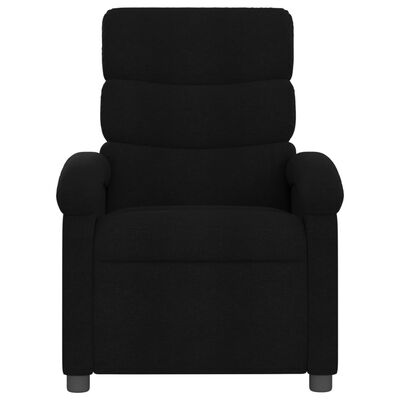 vidaXL Fauteuil de massage inclinable électrique Noir Tissu