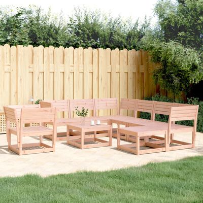 vidaXL Salon de jardin 8 pcs bois massif douglas