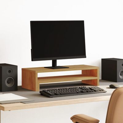 vidaXL Support de moniteur chêne artisanal 54x22x15 cm bois ingénierie