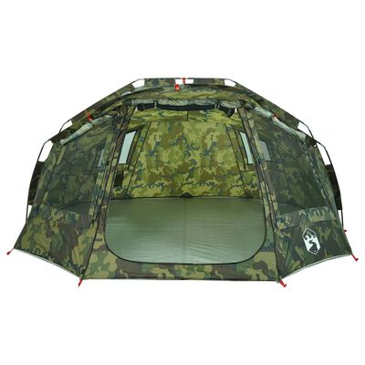 vidaXL Tente de pêche 5 personnes camouflage imperméable