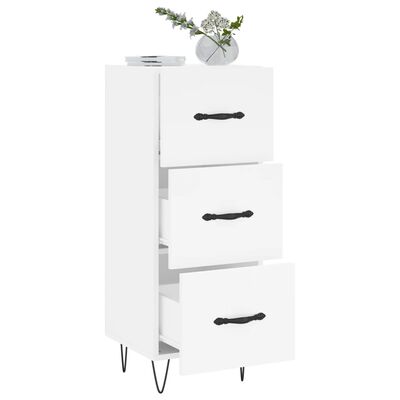 vidaXL Buffet blanc 34,5x34x90 cm bois d'ingénierie