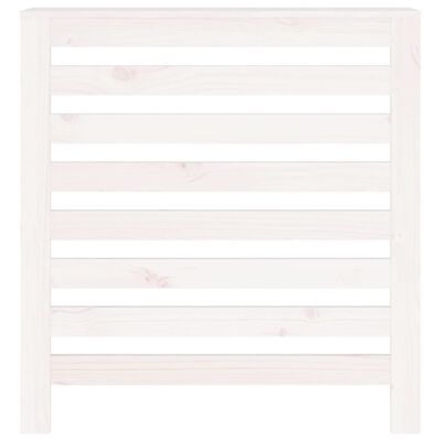 vidaXL Cache-radiateur Blanc 79,5x19x84 cm Bois massif de pin