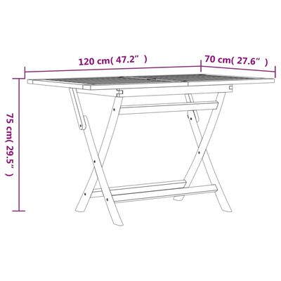 vidaXL Ensemble à manger de jardin 7 pcs Bois de teck solide