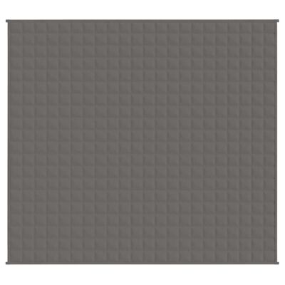 vidaXL Couverture lestée Gris 200x230 cm 9 kg Tissu