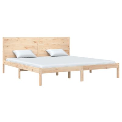 vidaXL Cadre de lit Bois de pin massif 200x200 cm