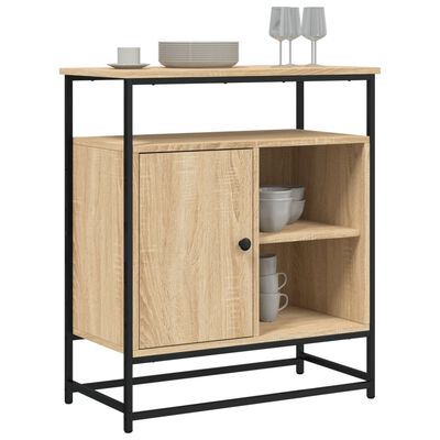 vidaXL Buffet chêne sonoma 69x35x80 cm bois d'ingénierie