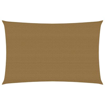 vidaXL Voile d'ombrage 160 g/m² Taupe 2x4 m PEHD