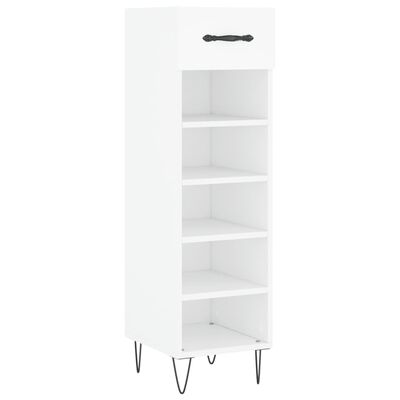 vidaXL Armoire à chaussures blanc 30x35x105 cm bois d'ingénierie