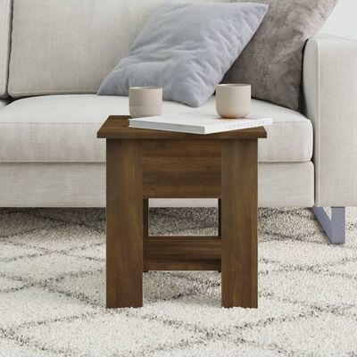 vidaXL Table basse chêne marron 40x40x42 cm bois d'ingénierie