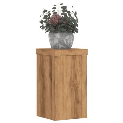 vidaXL Supports pour plantes 2 pcs chêne artisanal bois d'ingénierie