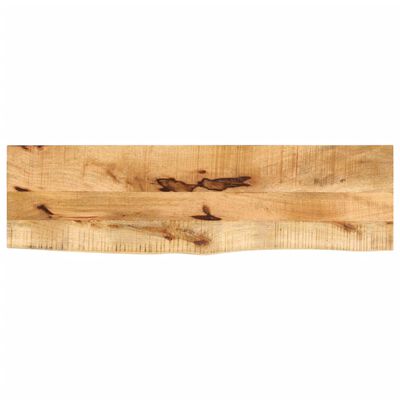 vidaXL Dessus de table 110x40x3,8cm bord vif bois massif manguier brut