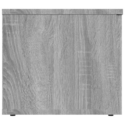 vidaXL Meuble TV Sonoma gris 80x34x30 cm Bois d'ingénierie