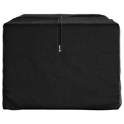 vidaXL Sac de rangement pour coussins de jardin noir 135x40x55 cm PE