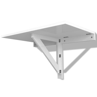 vidaXL Table murale rabattable Blanc 100x60 cm