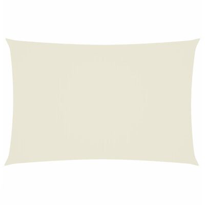 vidaXL Voile de parasol tissu oxford rectangulaire 2x4 m crème