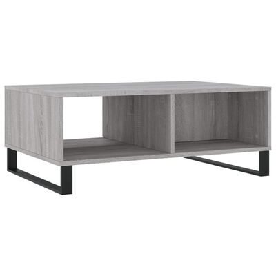 vidaXL Table basse sonoma gris 90x60x35 cm bois d'ingénierie