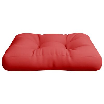 vidaXL Coussin de palette rouge 50x50x12 cm tissu