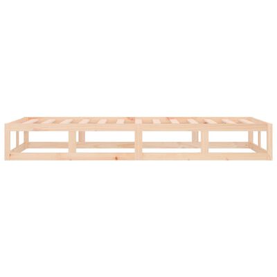 vidaXL Cadre de lit sans matelas 90x190 cm bois massif