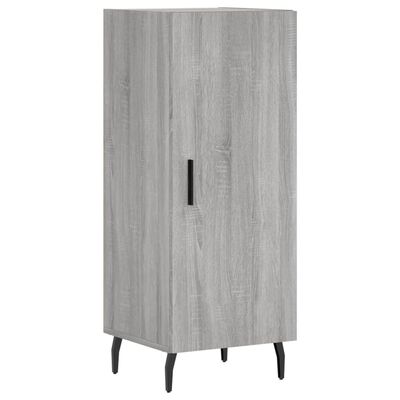 vidaXL Buffet haut Sonoma gris 34,5x34x180 cm Bois d'ingénierie