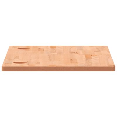 vidaXL Dessus de bureau 100x60x2,5 cm bois massif de hêtre