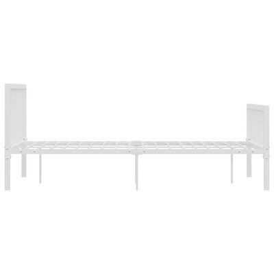 vidaXL Cadre de lit sans matelas blanc métal 140x200 cm