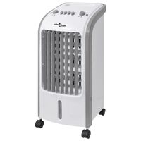 vidaXL Refroidisseur d'air portable 80 W 4 L 270 m³/h 25 x 26 x 56 cm