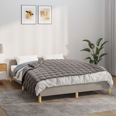 vidaXL Couverture lestée Gris 140x200 cm 6 kg Tissu