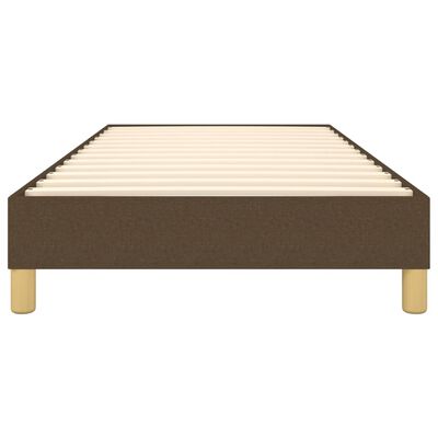 vidaXL Cadre de lit sans matelas marron foncé 100x200 cm tissu