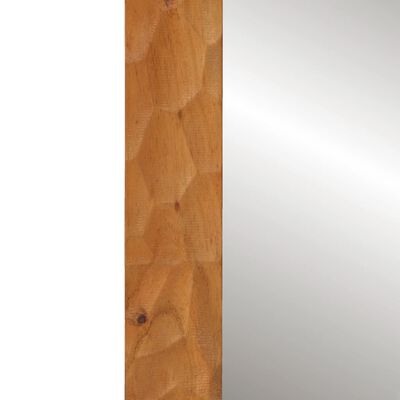 vidaXL Miroir salle de bain 50x70x2,5 cm bois massif d'acacia et verre