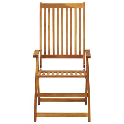 vidaXL Chaises inclinables de jardin lot de 2 et coussins Bois acacia