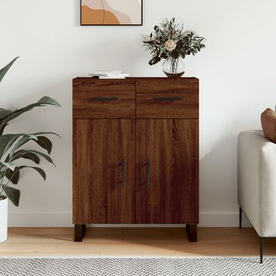 vidaXL Buffet chêne marron 69,5x34x90 cm bois d'ingénierie