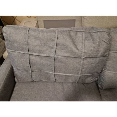 vidaXL Canapé à 3 places B-Stock gris foncé 180 cm tissu