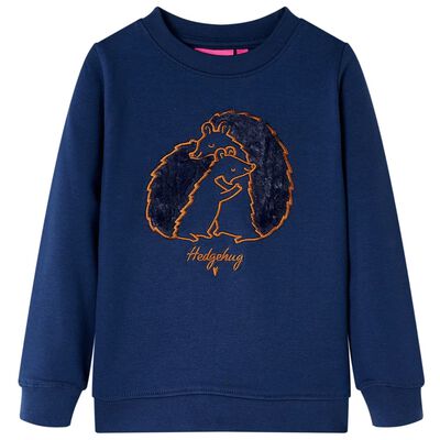 Sweatshirt pour enfants bleu marine 140