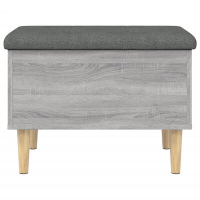 vidaXL Banc de rangement sonoma gris 62x42x46 cm bois d'ingénierie