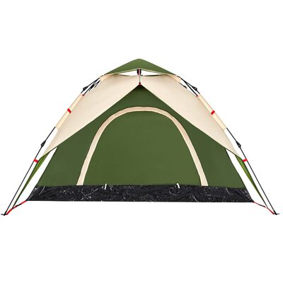 vidaXL Tente de camping à dôme 5 personnes vert libération rapide