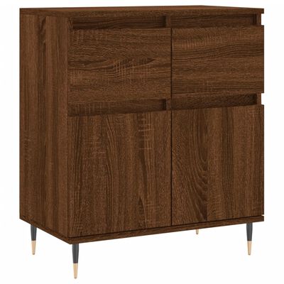 vidaXL Buffet Chêne marron 60x35x70 cm Bois d'ingénierie