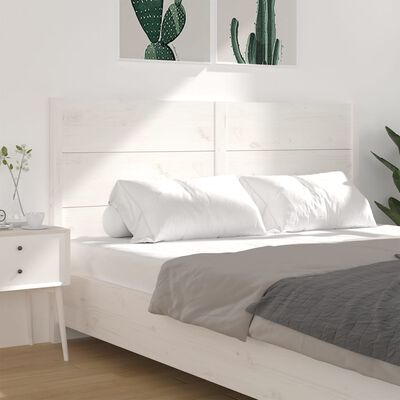 vidaXL Tête de lit Blanc 141x4x100 cm Bois massif de pin