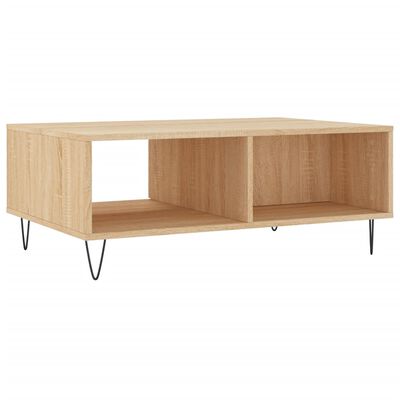 vidaXL Table basse chêne sonoma 90x60x35 cm bois d'ingénierie