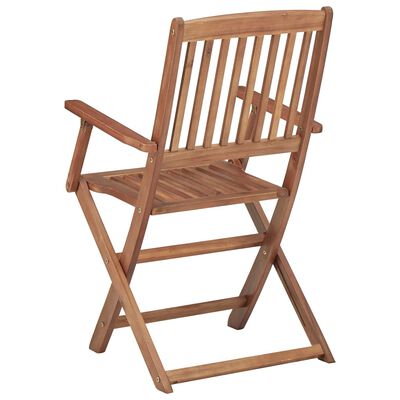 vidaXL Chaises pliables d'extérieur lot de 8 Bois d'acacia solide