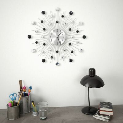 vidaXL Horloge murale avec mouvement à quartz Design moderne 50 cm