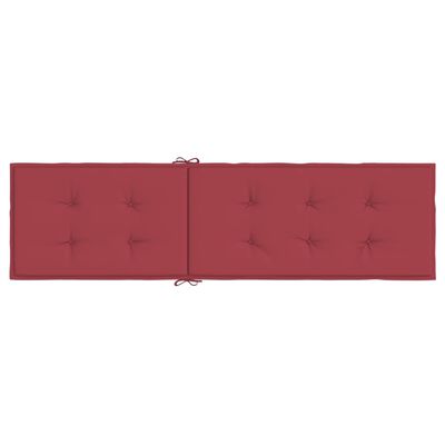 vidaXL Coussin de chaise de terrasse rouge bordeaux (75+105)x50x4 cm