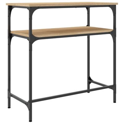 vidaXL Table console chêne sonoma 75x35,5x75 cm bois d'ingénierie