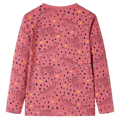 Pyjamas enfants à manches longues rose ancien 104