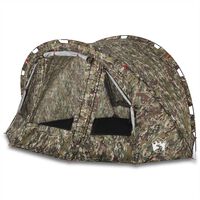 vidaXL Tente de pêche 4 personnes camouflage imperméable