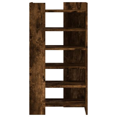 vidaXL Armoire à chaussures chêne fumé 52x37,5x100cm bois d'ingénierie